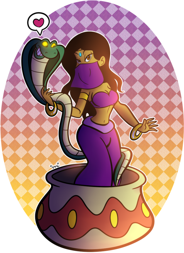 Snake Charmer Stock Animation 1080397 - Snake Charmer Girls Cartoon (894x894)