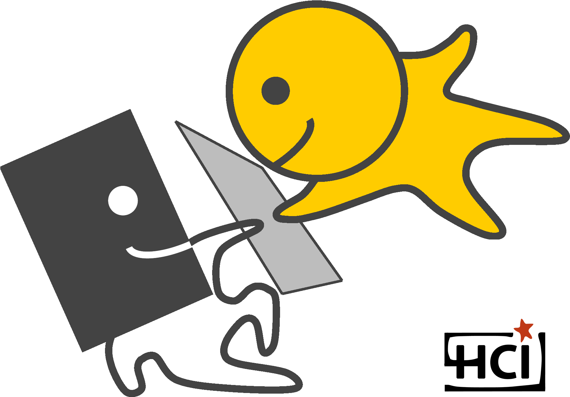 Among Various Areas In Hci, We Mainly Work On New Interaction - Human Computer Interaction Logo (1896x1386)