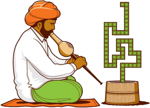 T-shirt Snake Charming Drawing Illustration - T-shirt Snake Charming Drawing Illustration (643x467)