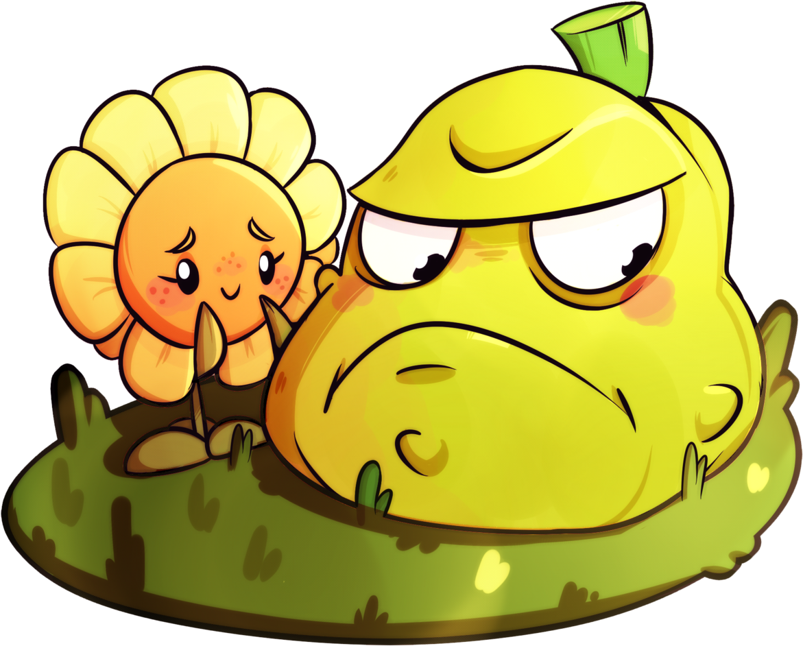 Sunflower X Squash By Call Me Fantasy - Plant Vs Zombie Peashooter X Sunflower (1171x942)