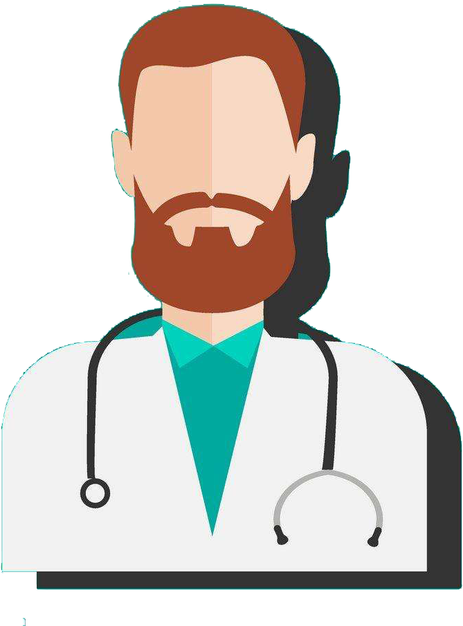 Physician Cartoon Health Care Illustration - Physician Cartoon Health Care Illustration (1000x1000)