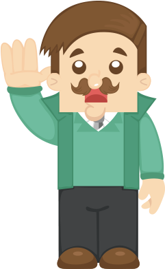 Cartoon Flat Design Illustration - Clip Art (543x540)