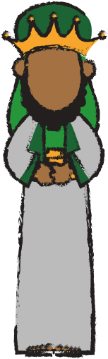Cartoon Wise King Manger Character - Vector Graphics (550x550)