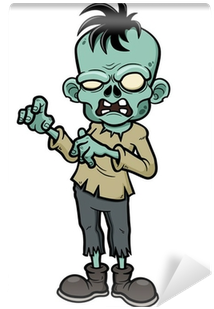 Vector Illustration Of Cartoon Zombie Wall Mural • - Free Cartoon Zombie (400x400)