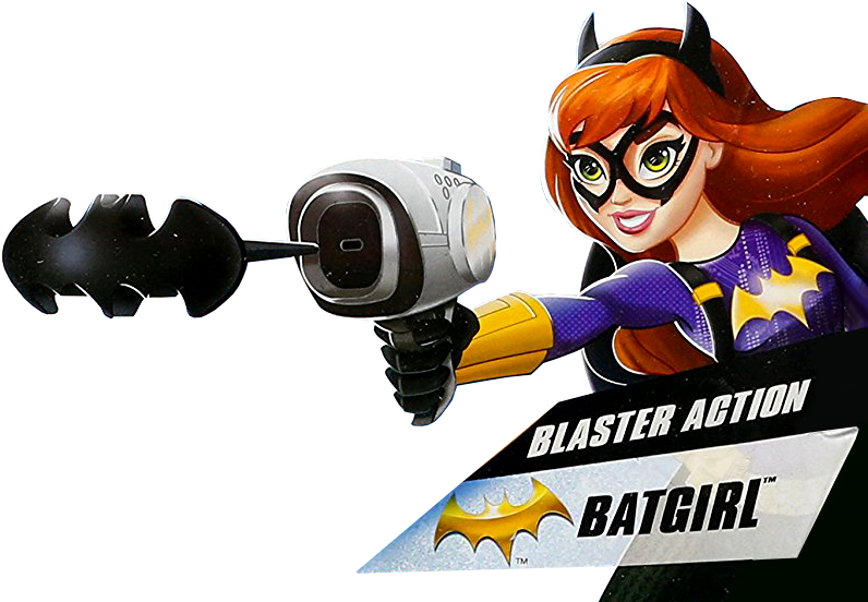 Batgirl Blaster Action Profile Art Dc Super Hero Girls - Dc Super Hero Girls Blaster Action Bat Girl Doll (812x579)