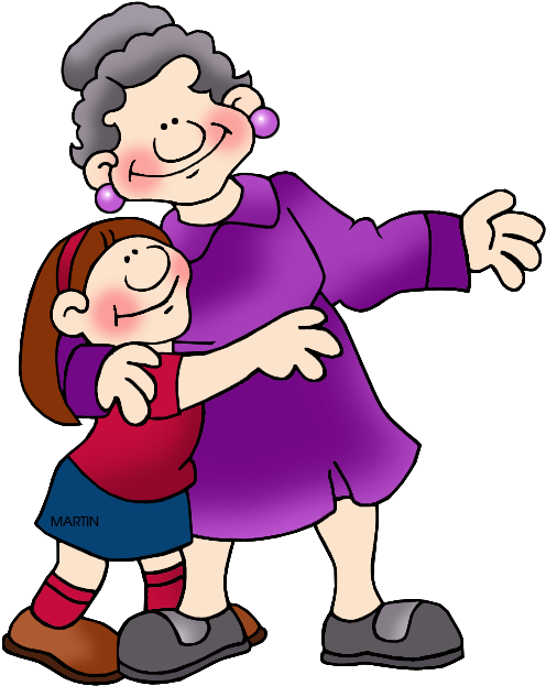 Grandmother - Grandma And Me Clip Art (529x648)