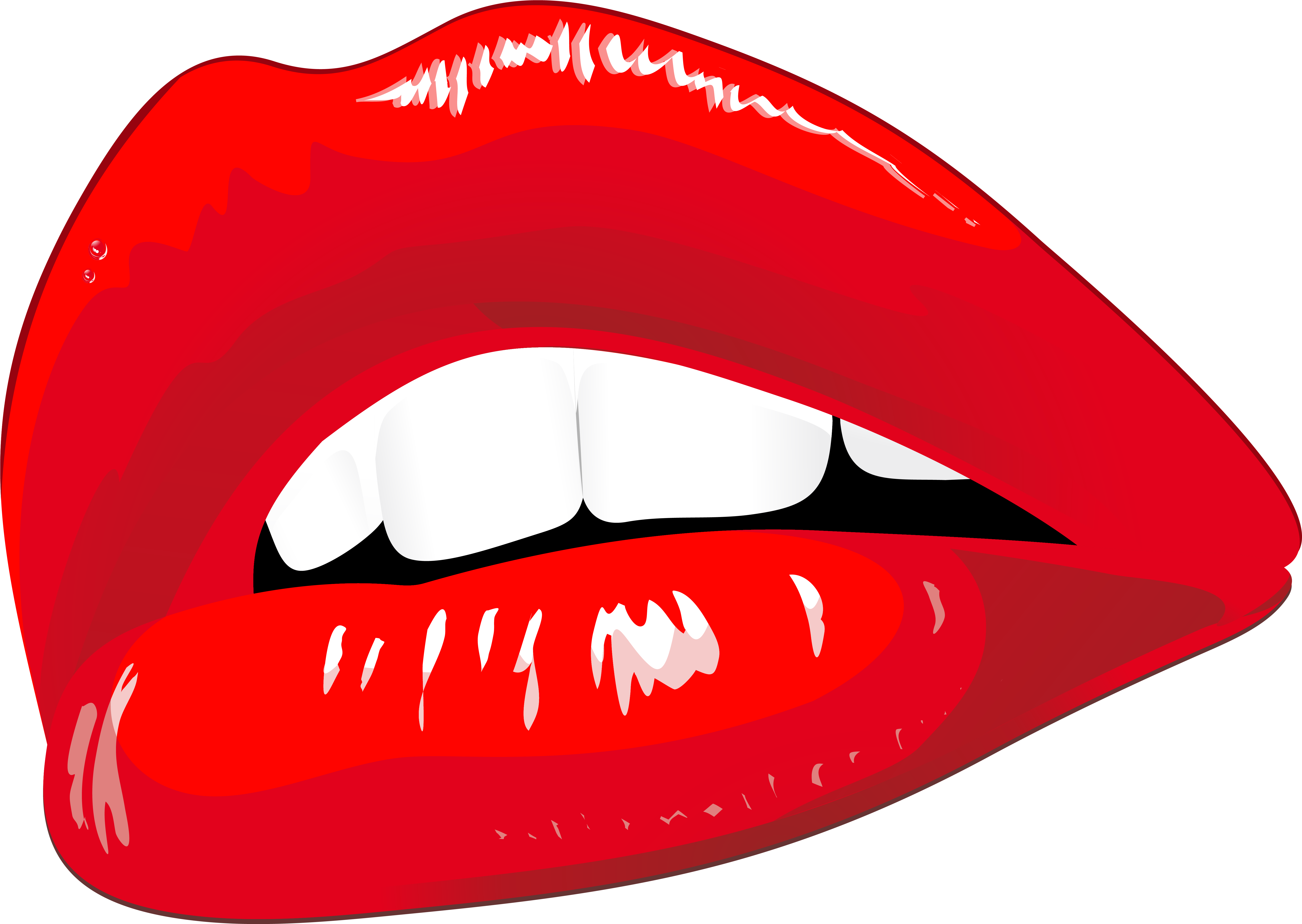Lips Clipart Png Clipartxtras - Flirty Stickers (6275x4453)