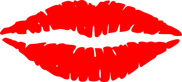 Red Lips Clip Art At Clker Com Vector Clip Art Online - Lips Clip Art (600x271)