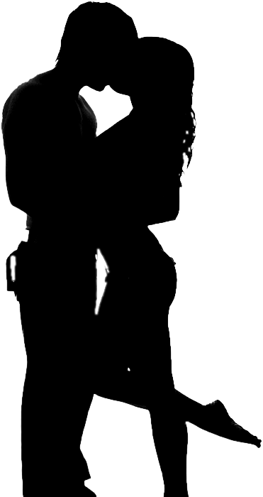 Enamorados - Sexy Silhouettes Man And Woman (371x700)