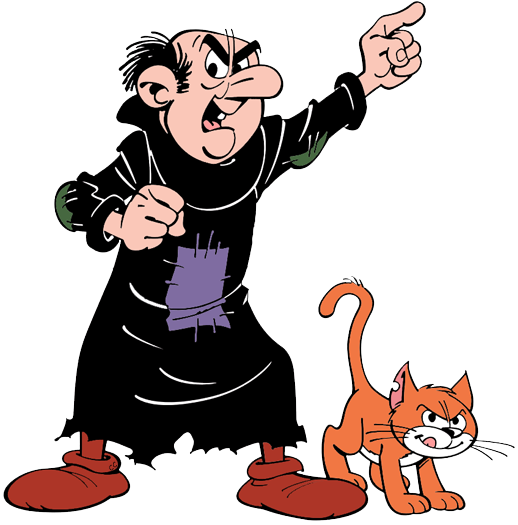 The Lost Village Clip Art - Gargamel From The Smurfs (518x525)