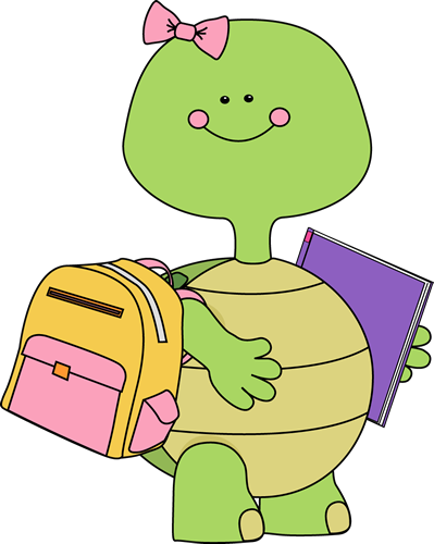 School - Turtle School Clipart (399x500)