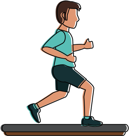 Man Running Cartoon - Jogging (550x550)
