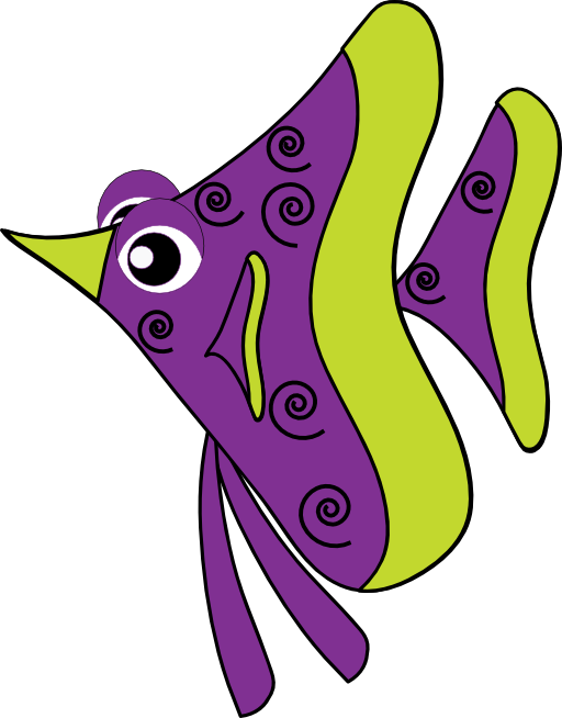 Fish Clipart Colorfull - Clip Art (512x654)