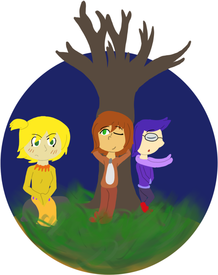 Hanging Out With Friends By Littlegirlfandom - Cartoon (825x968)