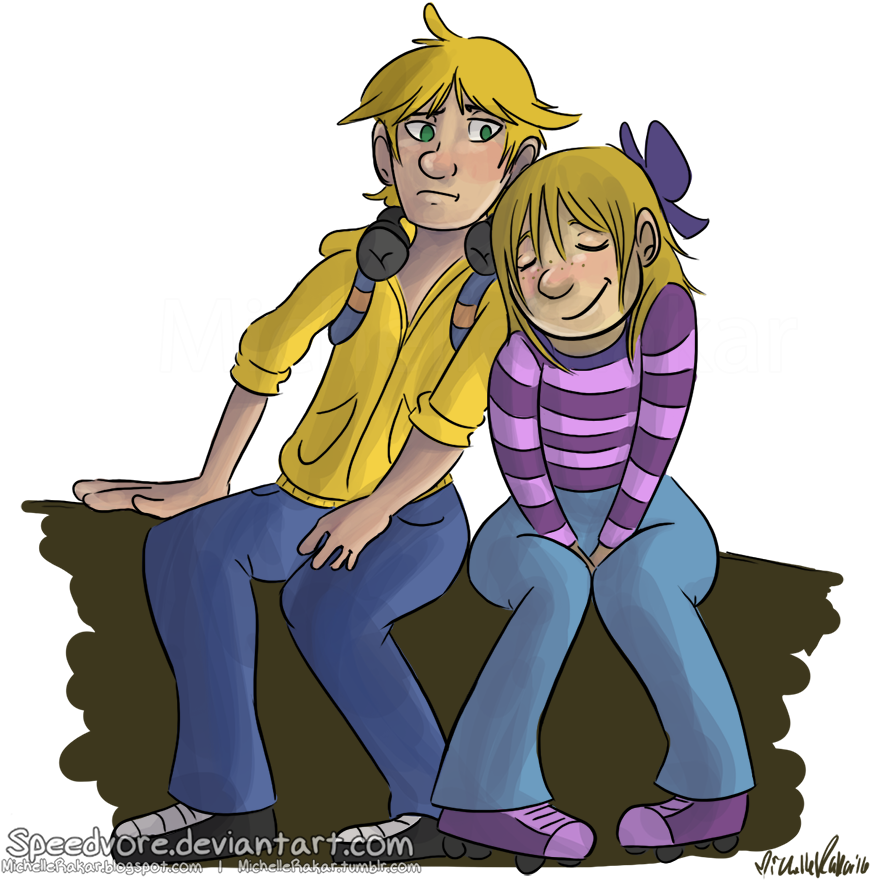 I Fixed Up The Lines And Colored Some Old Doodles I - Cartoon (880x900)