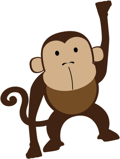 Time To “hang Out” With Friends And Family) - Custom Wristlet - Monkey Wristlet Purse, Women's, Misty (384x509)