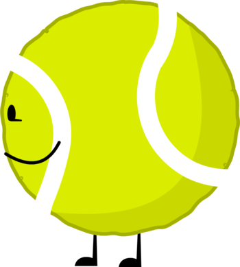 Tennis Ball - Battle For Dream Island Tennis Ball (350x389)