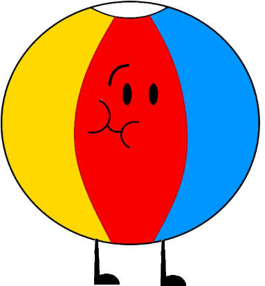 Ball Bfdi - Beach Ball Inanimations (483x505)