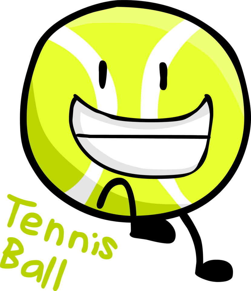 Bfdi Tennis Ball And Golf Ball - Bfb Tennis Ball (829x963)