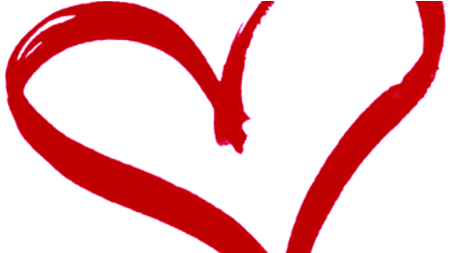 Pink Heart Outline Clipart Atexglat4 - Happy Mothers Day To The Bump (588x252)