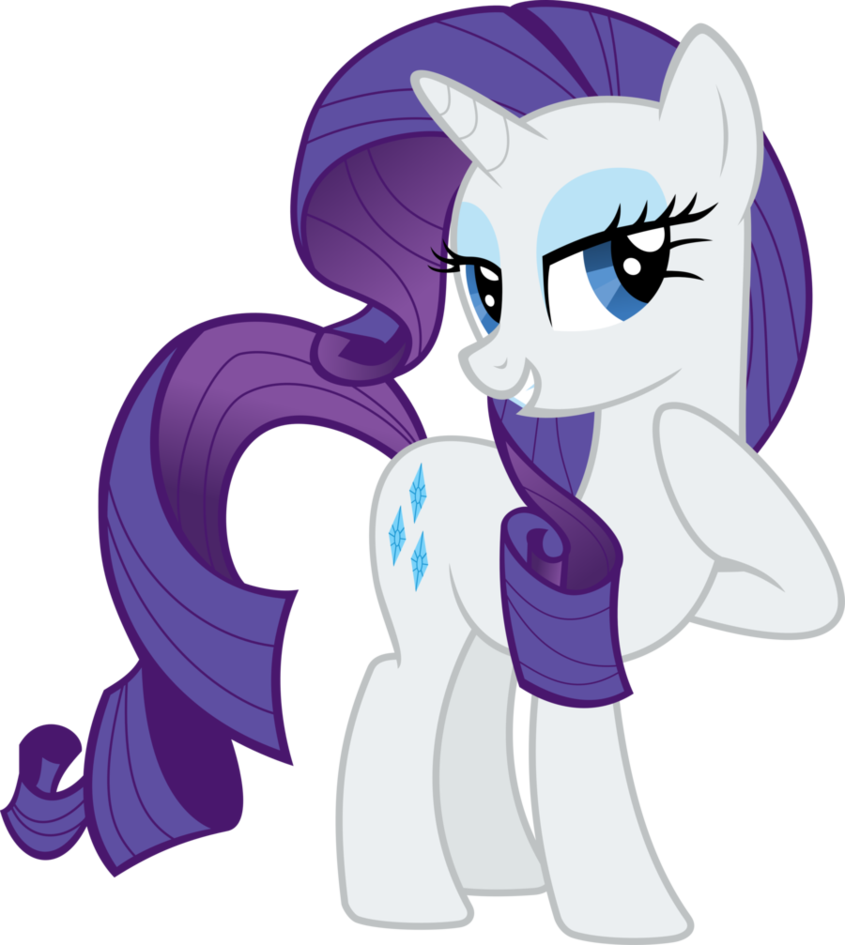 Rarity Vector By Almostfictional - My Little Pony Rarity (845x945)