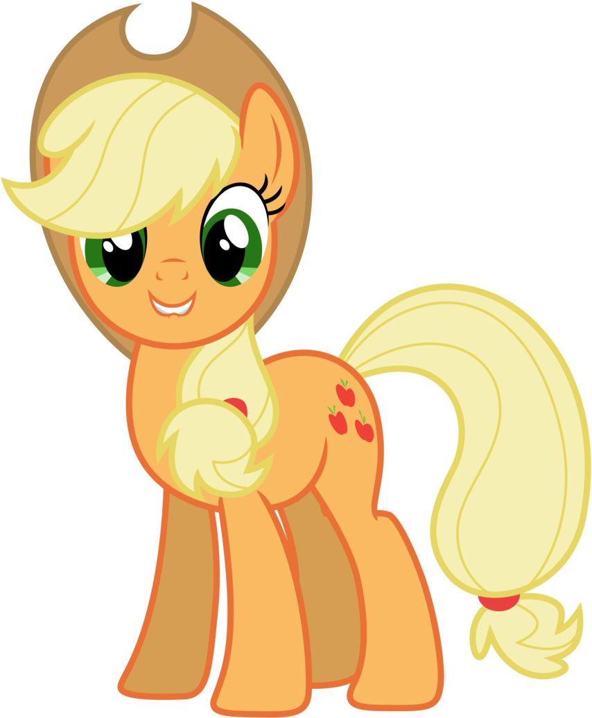 Br0ny 2,818 327 Vector - Poney Applejack (1024x1099)