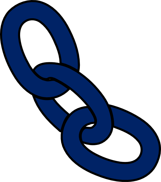 Royal Blue Chain Clip Art - Blue Chain Clipart (528x599)