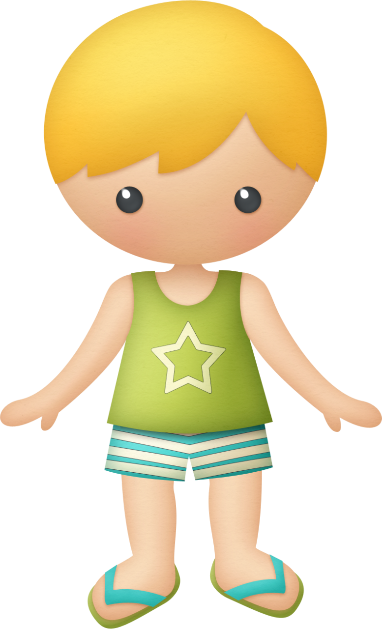 Family Clipartpool - Boy Beach Clipart (777x1280)