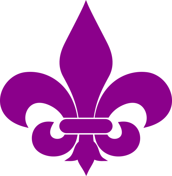 Royal Blue Fleur De Lis Clip Art At Clker - Fleur De Lis Svg (582x595)