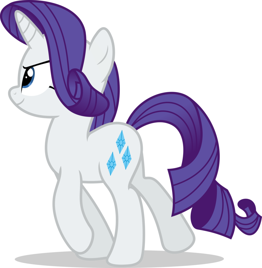 Mlp Hairstyles Elegant Mlp Fim Rarity Walking 2 Vector - Mlp Walking Vector (884x904)