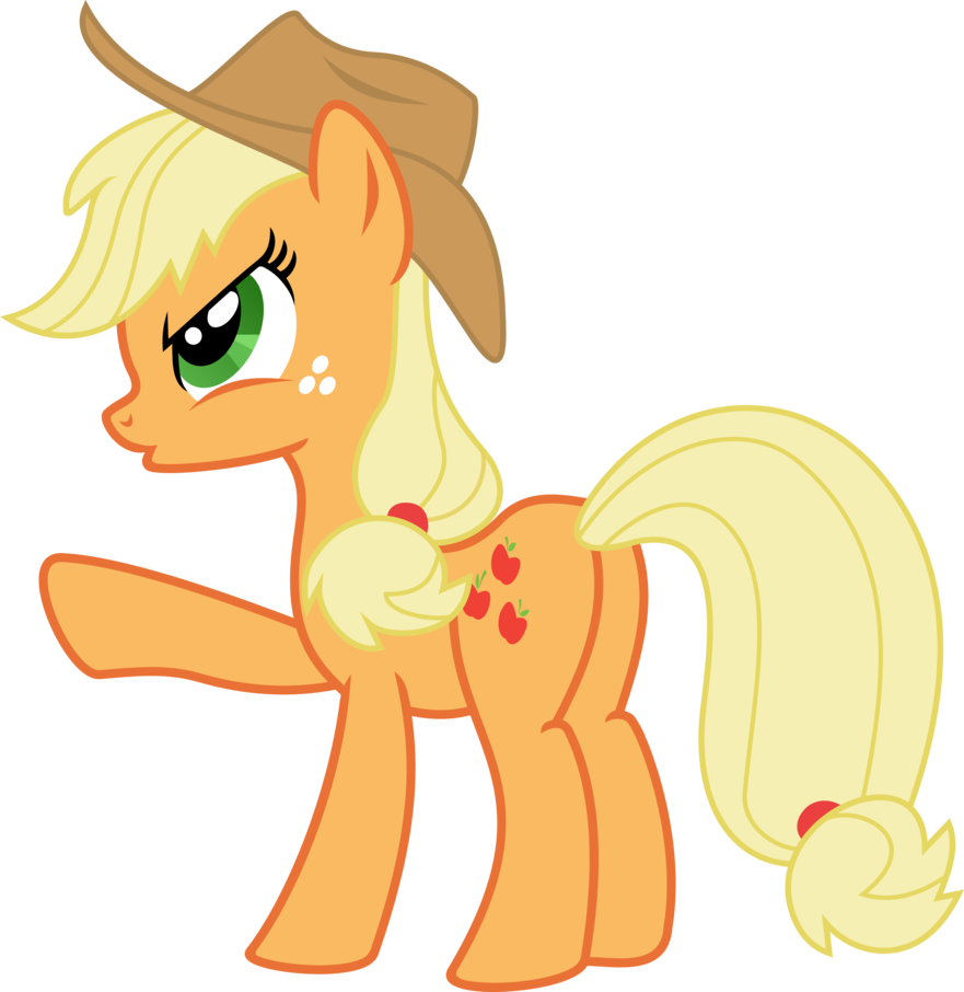 Angry Applejack Vector By Cezaryy - Mlp Applejack Angry (881x906)