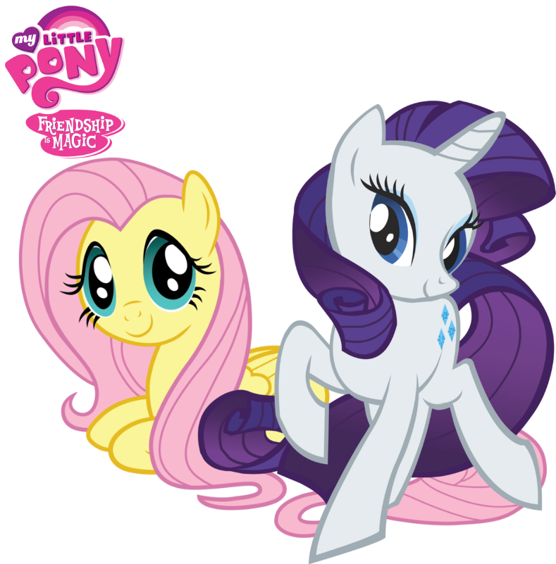 Human Fluttershy And Rarity - My Little Pony Friendship (800x800)