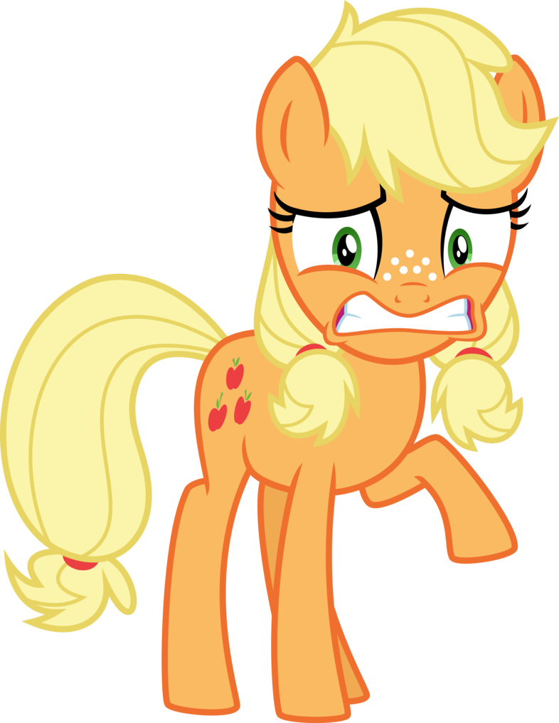Young Applejack By Osipush - My Little Pony La Magia (786x1016)