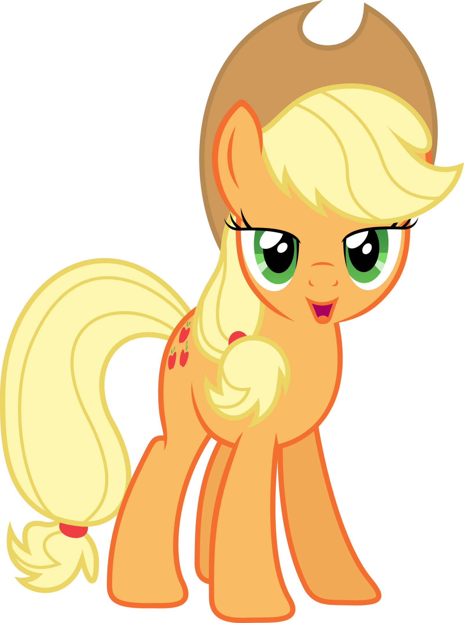 Applejack 2 By Xpesifeindx Applejack 2 By Xpesifeindx - My Little Pony Applejack Element (1600x2150)