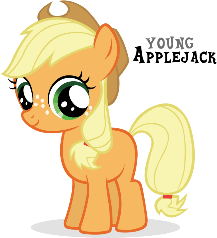 Applejack Filly By Blackm3sh - Applejack Filly (900x904)