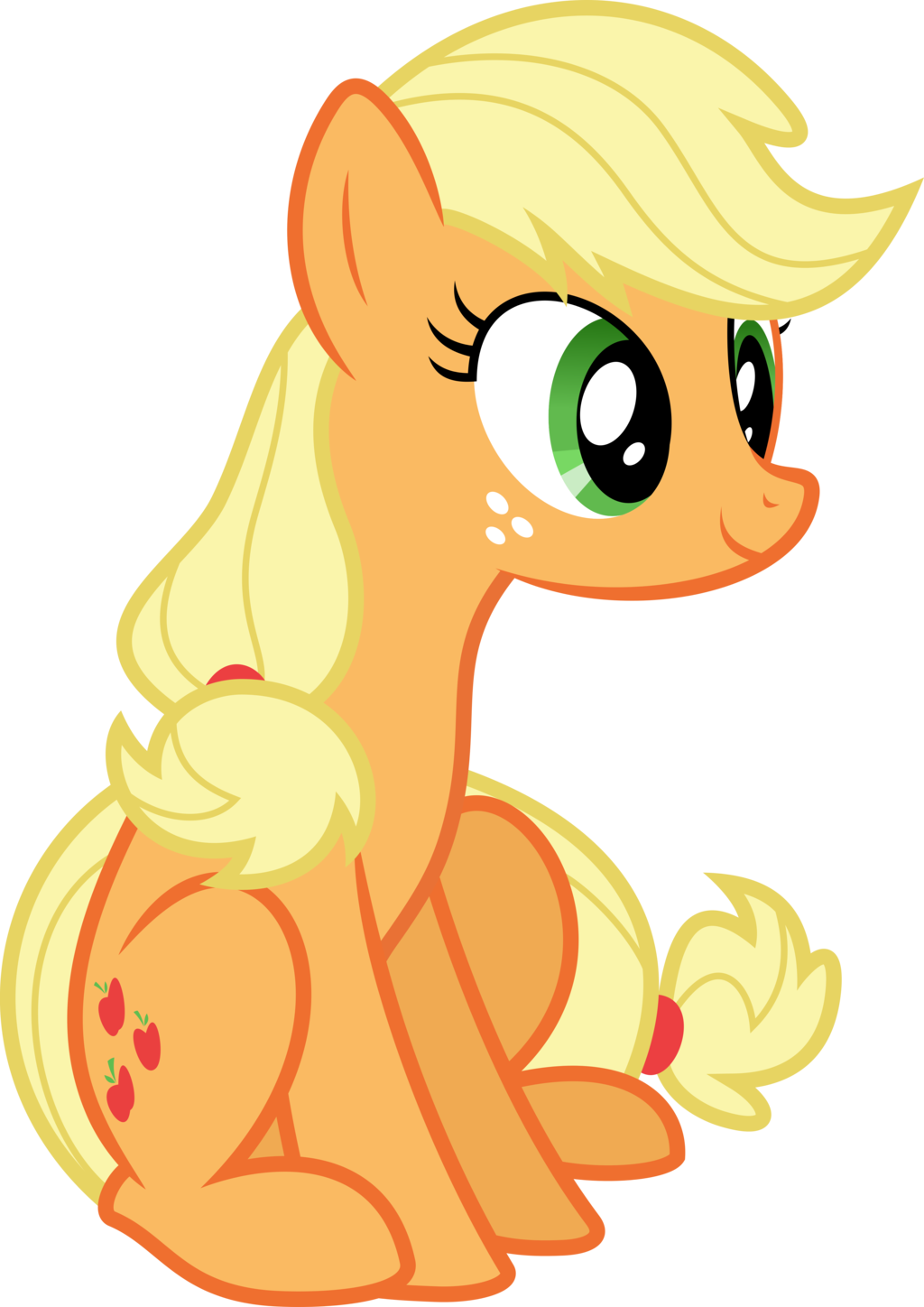 Applejack Sitting Vector S4e20 By Kevinerino - My Little Pony Applejack Vector (1024x1448)