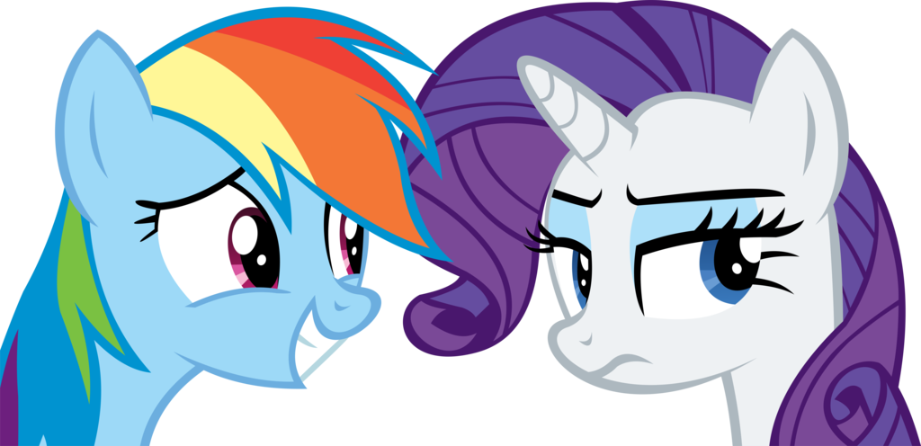 Rainbow Dash And Rarit Rainbow Dash And Rarity Vector - My Little Foundation Containment Is Magic (1024x496)