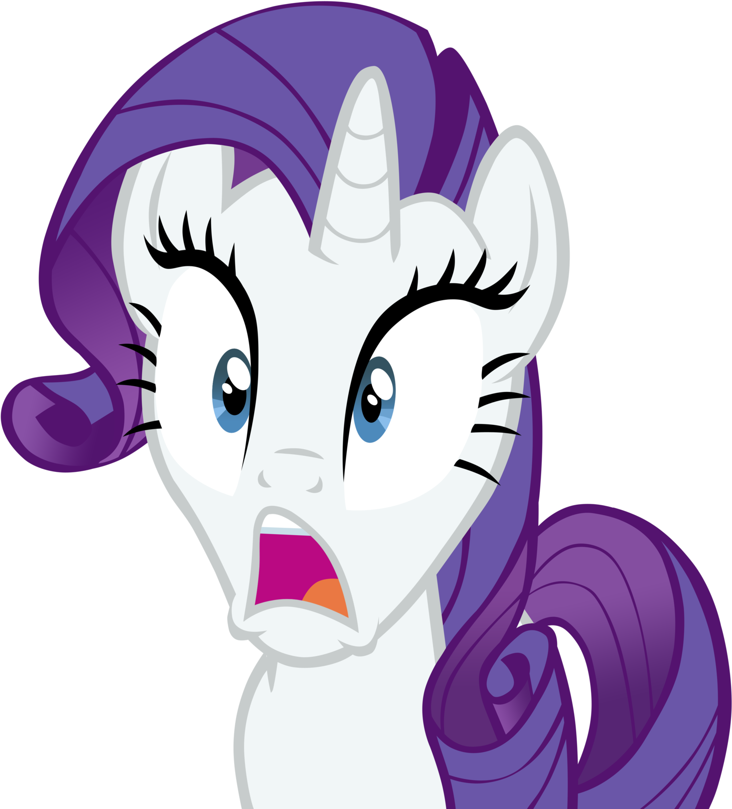 Shocked Rarity By Elenita93 On Deviantart - Rarity And Rainbow Dash Gif (1600x1715)