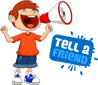 Refer A Friend - Tell Your Friends Clip Art (400x300)