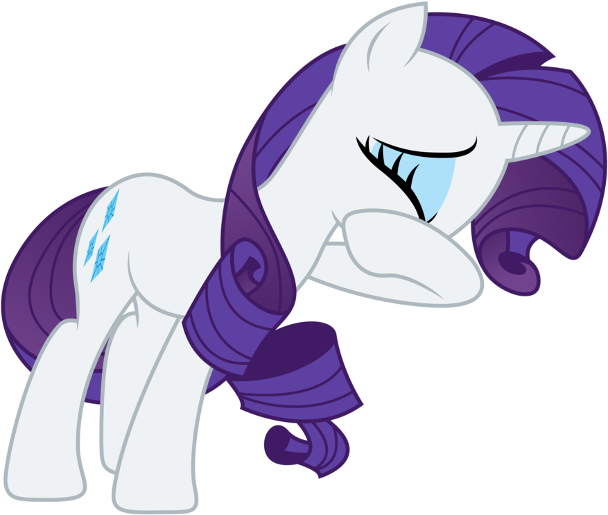 Rarity - Mlp Rarity Crying Vector (900x760)