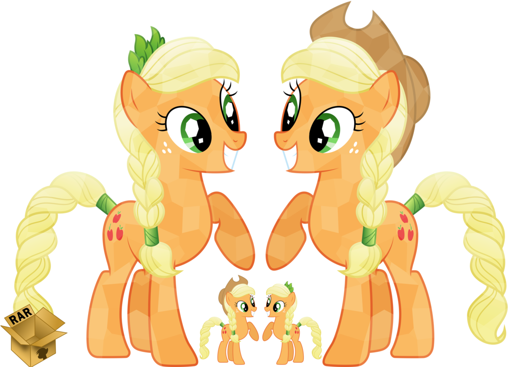 V Crystal Applejack By Pirill Poveniy - My Little Pony Crystal Applejack (1024x721)