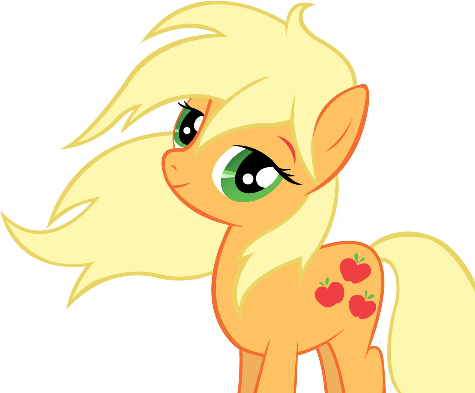 Applejack Looks So Pretty With Her Hair Down - Applejack With Her Hair Down (1600x1320)