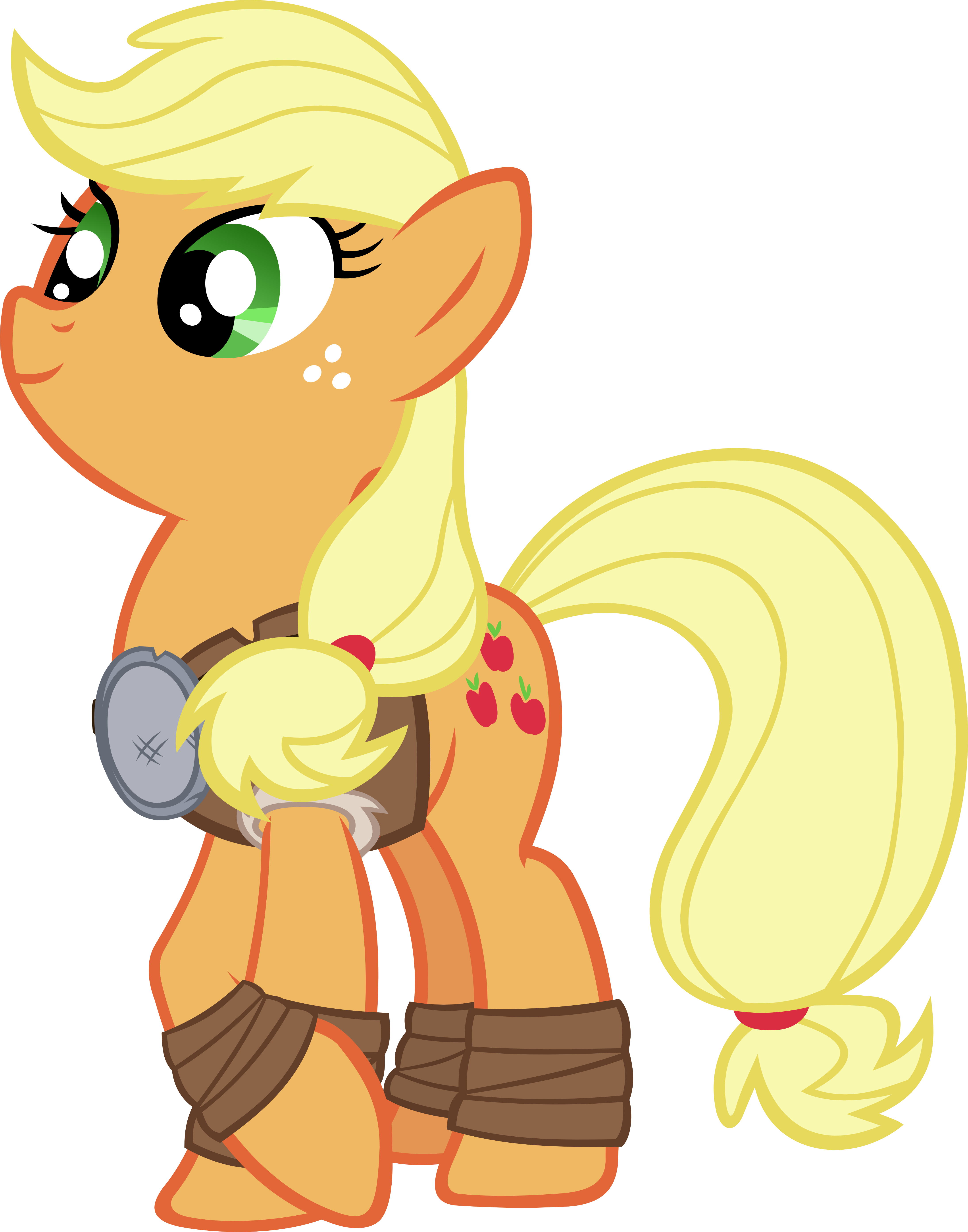 Applejack Dressed As Rockhoof By Ironm17 Applejack - Mlp Meadowbrook And Rockhoof (4375x5566)
