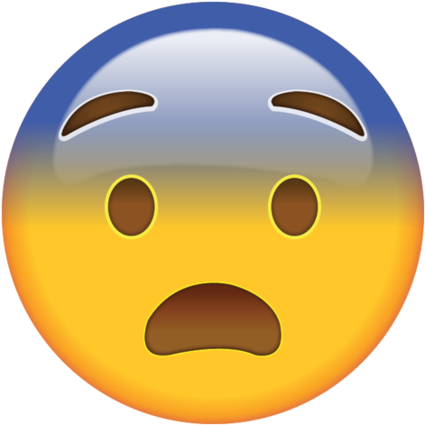 Best Emoji Faces Photo And Pinterest Mobile Wallpaper - Fearful Face Emoji (640x640)