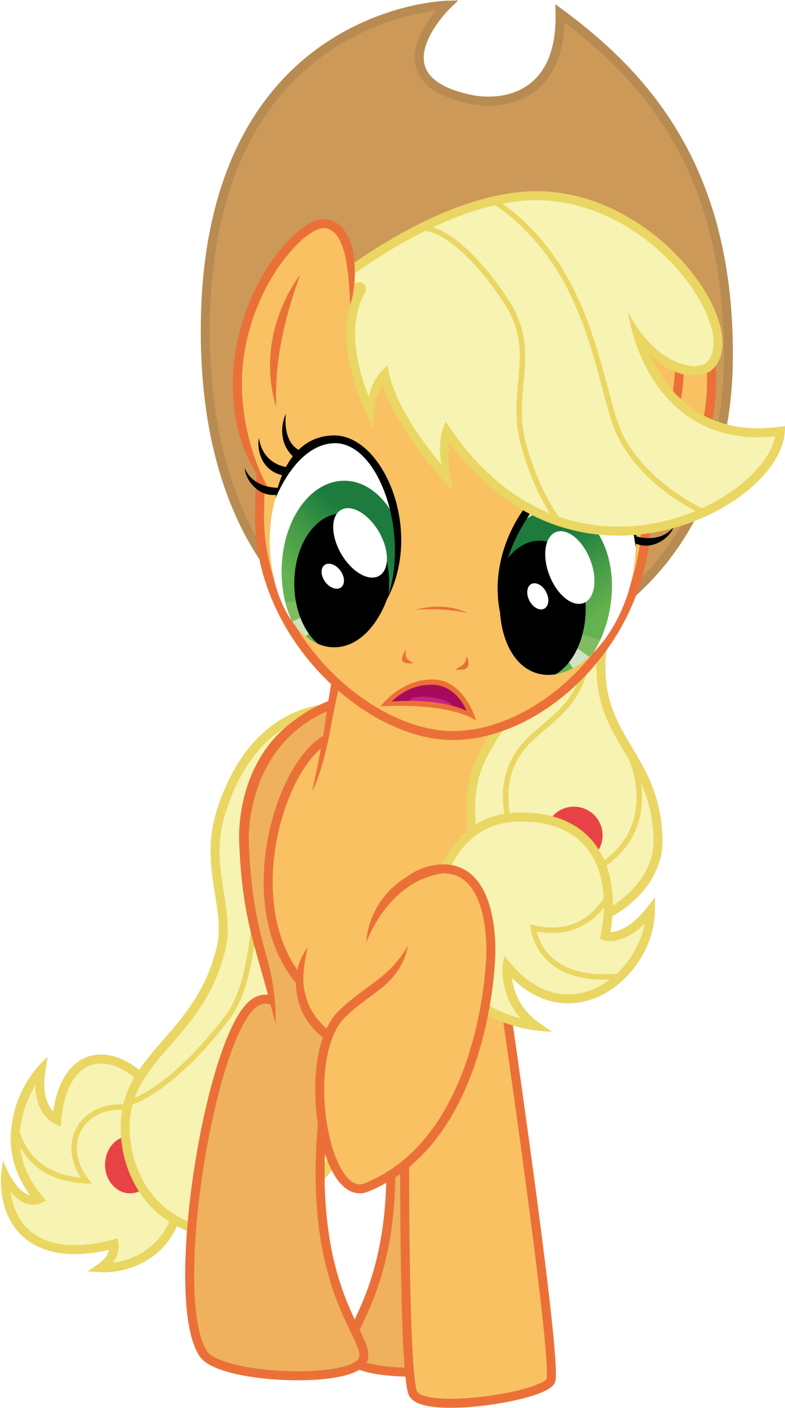 Surprised Applejack By Thatguy1945 Surprised Applejack - Applejack Surprised (1600x2824)