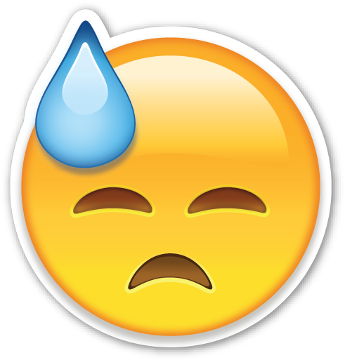 Surprised Or Shocked - Emoji 😓 (502x526)