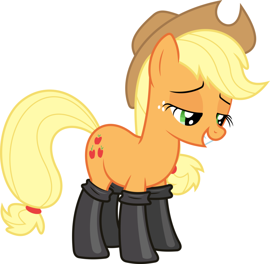 Applejack In Leather Boots By Dasprid Applejack In - Mlp Applejack Boots (1024x1003)