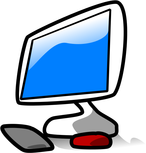Desktop Computer Pc Clip Art At Clker - Personal Computer (594x597)