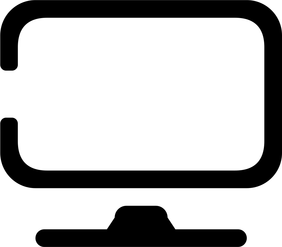 Display Clipart Mac Computer Screen - Desktop Monitor Icon (980x820)