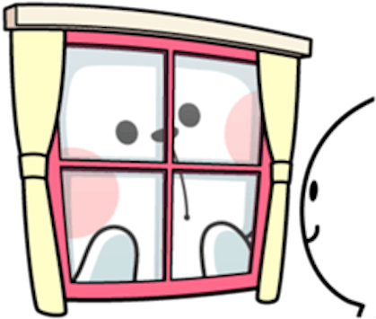 Cool Rabbit And Friends Messages Sticker-9 - Spoiled Rabbit Window Sticker (450x389)